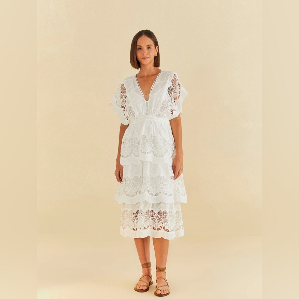 Farm Rio Off-White Richelier NWT
